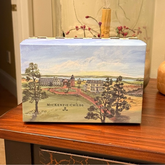 MACKENZIE CHILDS 2024 Crystal Palace Wreath Glass Ornament - Picture 3 of 16